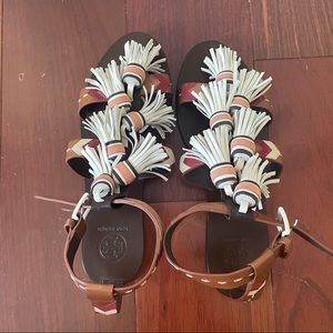 Tory Burch Weaver Sandals, size 7